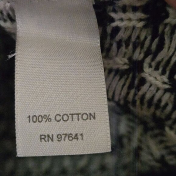 J. Jill Vintage Black Cream Embroidered Nordic Pocket Sweater Size S - Picture 6 of 6